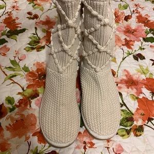 Cream UGG boots